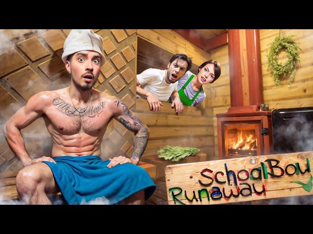 СБЕГАЮ ЧЕРЕЗ БАНЮ ОТ ЗЛЫХ РОДИТЕЛЕЙ В SCHOOLBOY RUNAWAY В МАЙНКРАФТ!