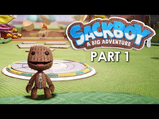 SACKBOY A BIG ADVENTURE Gameplay Walkthrough Part 1 (PlayStation 5 4K 60fps)