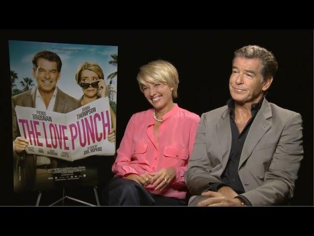 Emma Thompson & Pierce Brosnan - The Love Punch Interview at TIFF 2013 HD