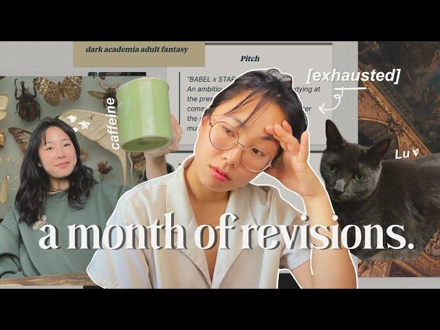  my first writing vlog as an agented writer // a month of revisions