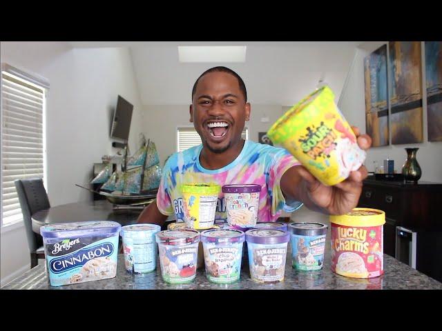 Trying WEIRD FLAVORED Ice Creams | Sour Patch Kids | TASTE TEST | Alonzo Lerone