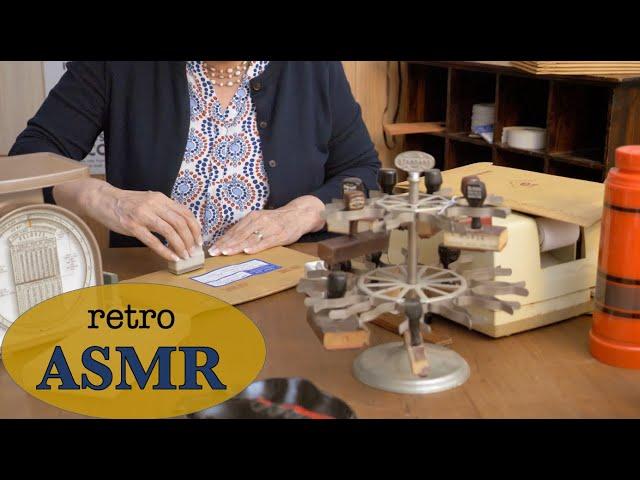 Retro Post Office Crinkles   1960s ASMR  Padded Envelopes, Crinkles, Stamping (Soft Spoken)