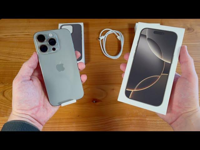 NEUES iPhone 16 Pro Titan Natur UNBOXING - Deutsch