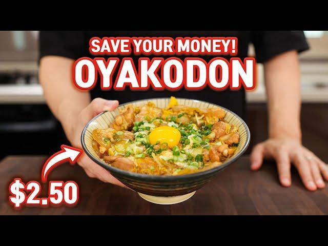 The Cheapest Rice Bowl Ever! Japanese Chicken & Egg Rice Bowl OYAKODON