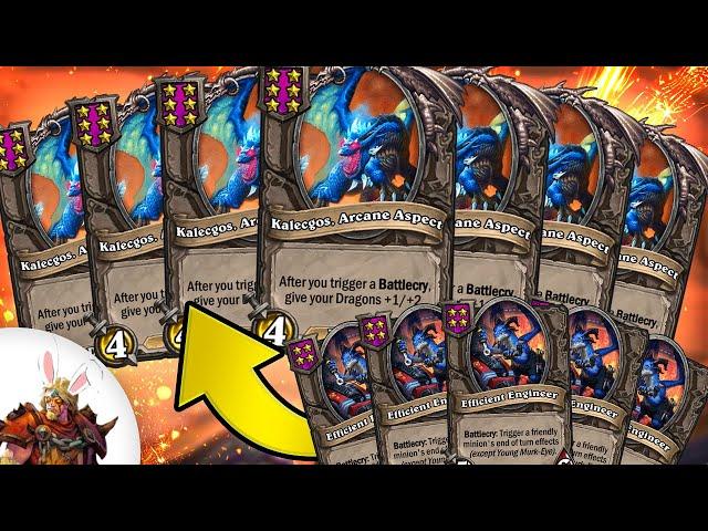 One of the BIGGEST DRAGON HIGHROLLS YOU WILL EVER SEE! | Hearthstone Battlegrounds