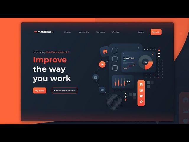 Landing Page with Animated Opener | CSS Tutorial | CSS Animation Effect | CodeWithArhan