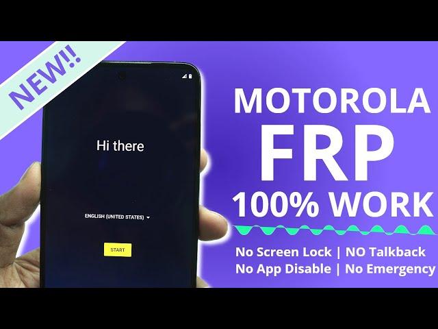 Late 2023 Update: Motorola FRP Bypass Android 13 [Latest Security] Screen Lock Not Work| No Talkback