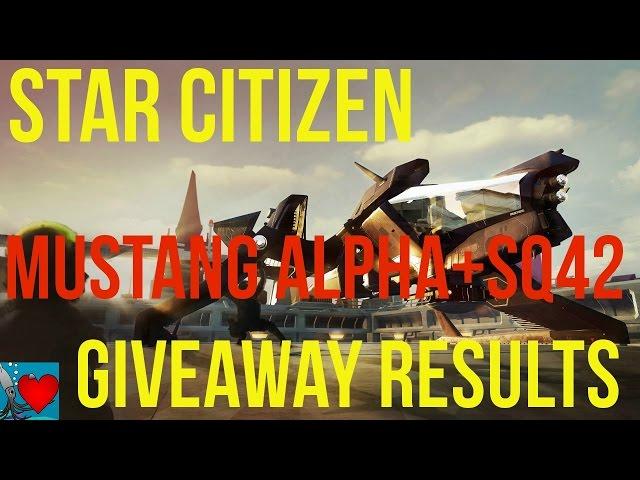 Star Citizen Giveaway Results | Alpha Mustang Starter Package+Squadron 42 Combo