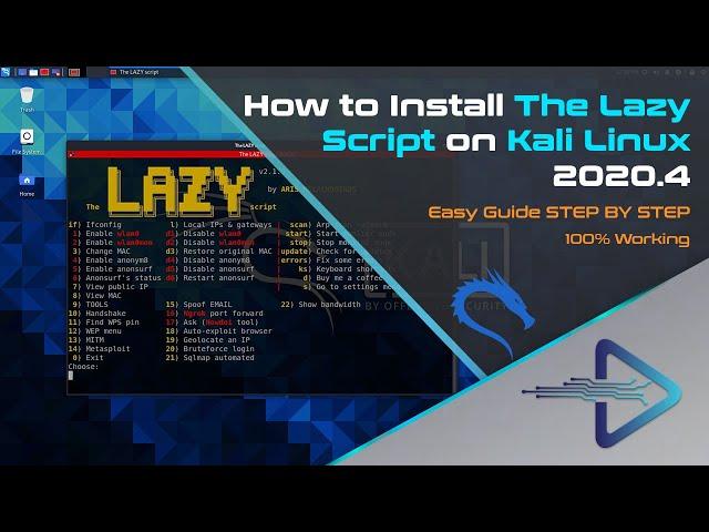 How to Install The Lazy Script on Kali Linux | Tutorial Kali Linux 2020.4