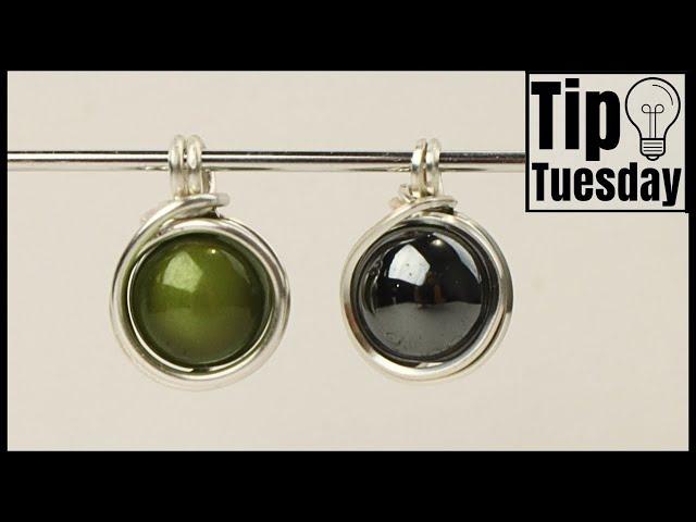 Double Loop Minimalist Wire Wrapped Bead Pendant Tutorial