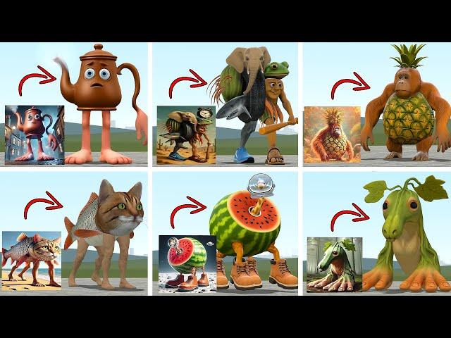 NEW 2D vs 3D ALL ITALIAN AI BRAINROT MEMES FAMILY in Garry's Mod!