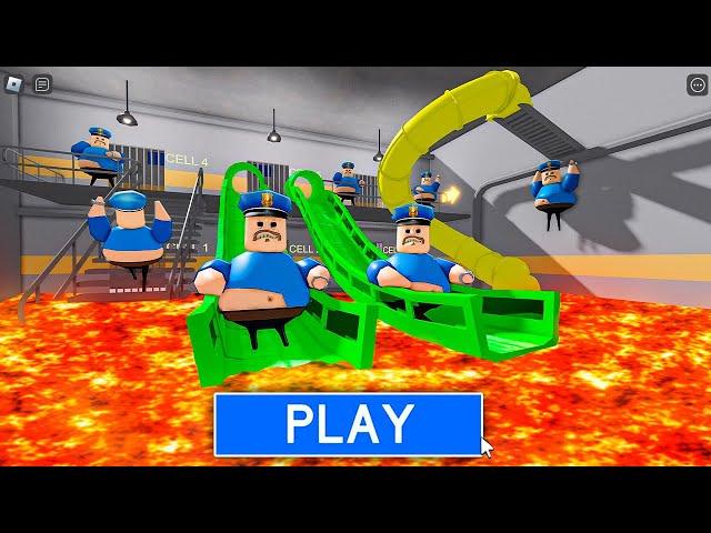 Lava Slide! Roblox Barry's Prison mode (FULL GAME) #scary #obby