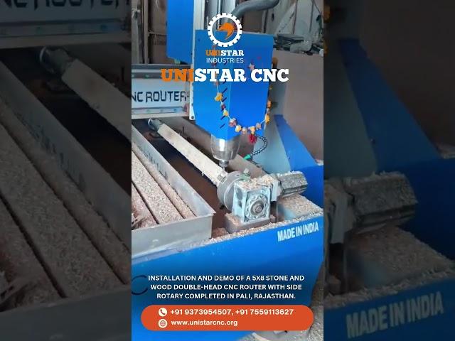 Stone & Wood Double-Head CNC Router Installation | Pali, Rajasthan