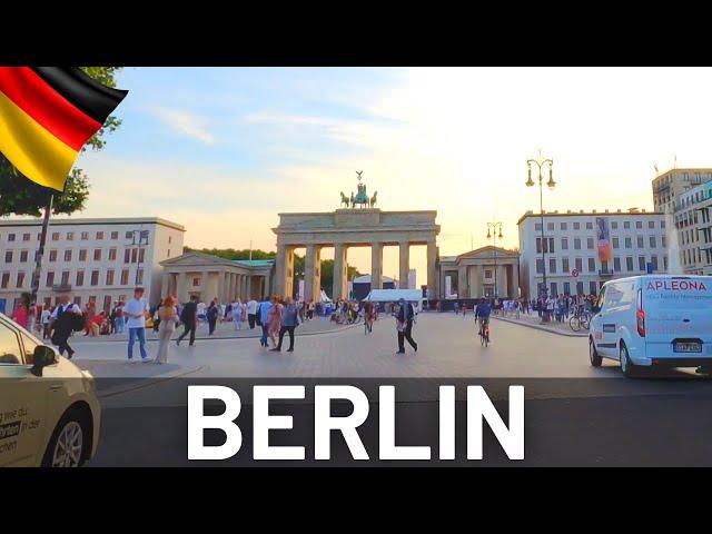 Berlin Germany Sunset Driving Tour 2022. 4K Driving Tour in the City of Berlin