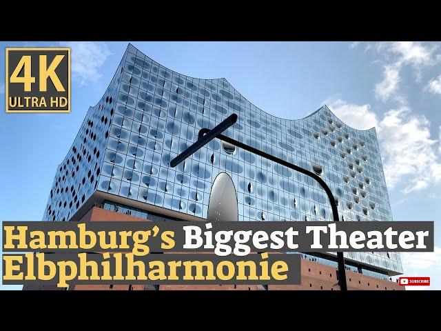 The Iconic and Biggest Theater in Germany | Hamburg Elbphilharmonie |4K UHD 60fps | Walking Tour