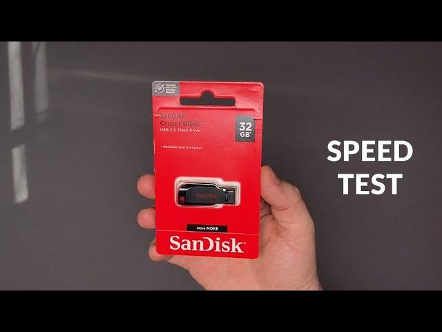 SanDisk Cruzer Blade USB Flash Drive Speed Test