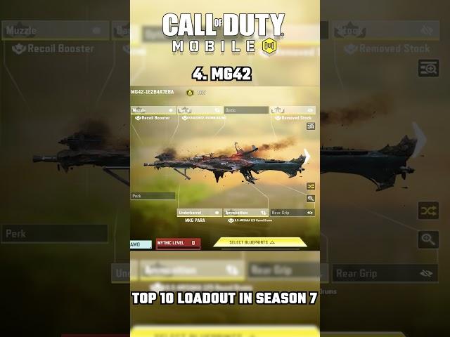 TOP 10 BEST GUNS IN SEASON 7 OF COD MOBILE