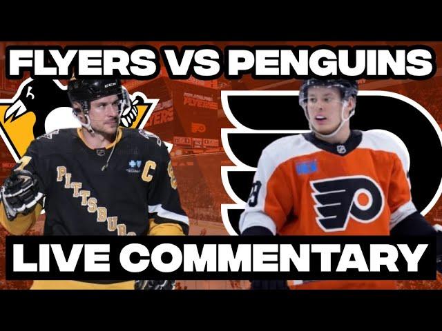 Philadelphia Flyers Vs Pittsburgh Penguins LIVE COMMENTARY! | 2024-25 NHL Season