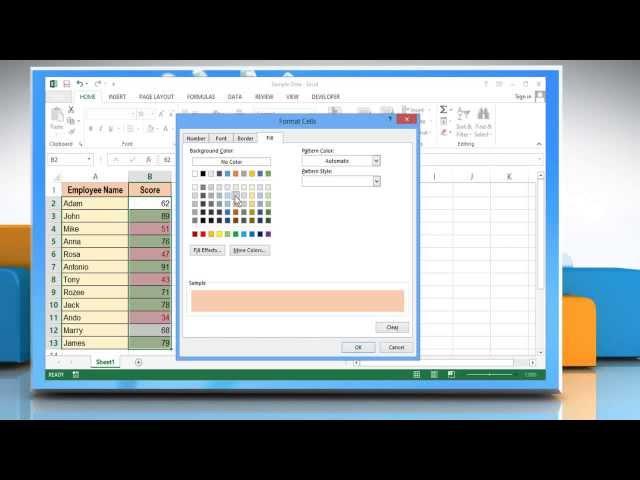 How to change Excel Cell Color based on cell value using the 'Conditional Formatting'