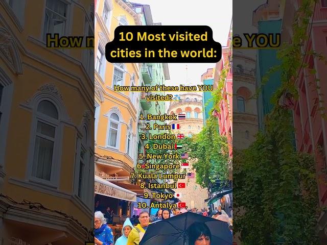 Here are the 10 Most visited cities in the world! #travel #travelvlog #traveling