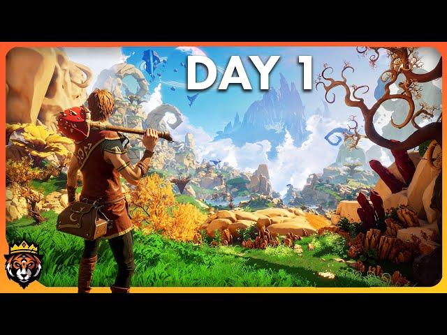 DAY 1 First Look at this ALICE IN WONDERLAND Survival Game...