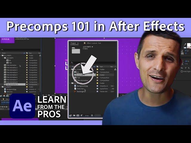 How to Use Precomps for Faster Edits | After Effects Tutorial w/ Sergei Prokhnevskiy | Adobe Video