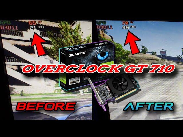 How To Overclock GT 710 safely ||#overclocking  by #boyonbudget