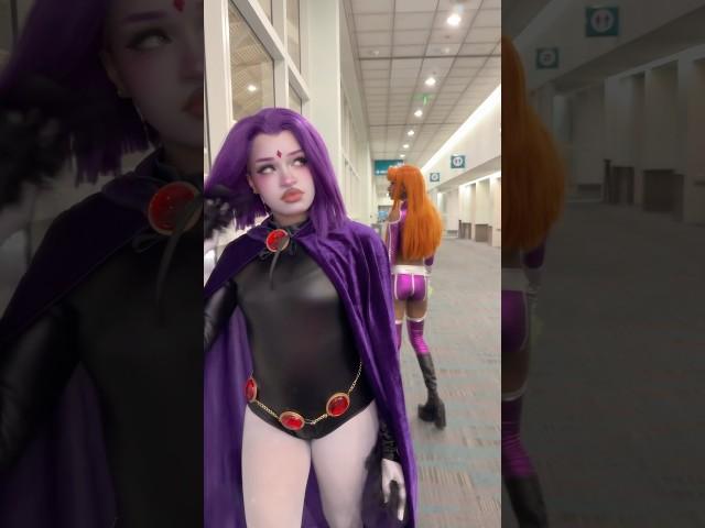 You're Excused. @Hollowcoded #raven #starfire #cosplay