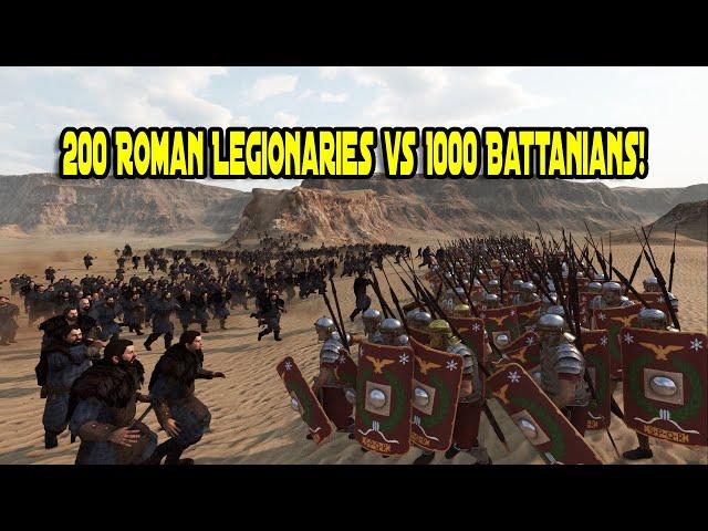 400 Roman Legionaries vs 1000 Battanian Volunteers - Mount & Blade 2: Bannerlord Rome Mod