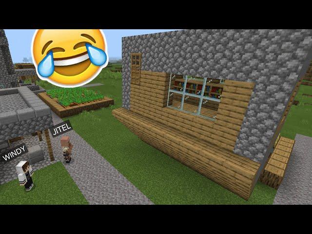 MEN JITELNING UYINI TESKARI QILIB QOʻYDIM | MINECRAFT