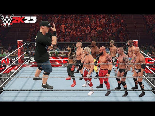 WWE 2K23 Giant John Cena Vs Mini WWE Superstars Match !!!