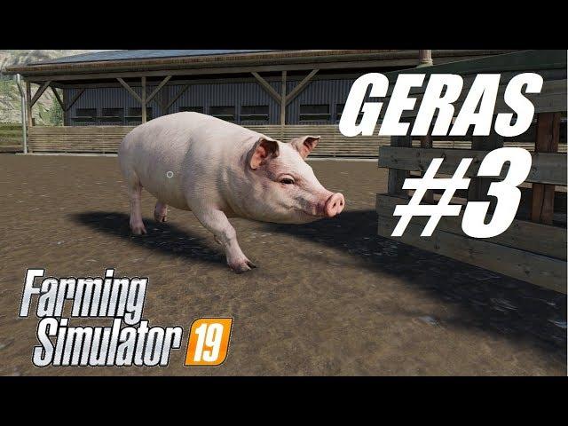 Farming Simulator 2019 #3 // Свиньи // Сколько можно заработать на свиньях? И немножко работы в поле