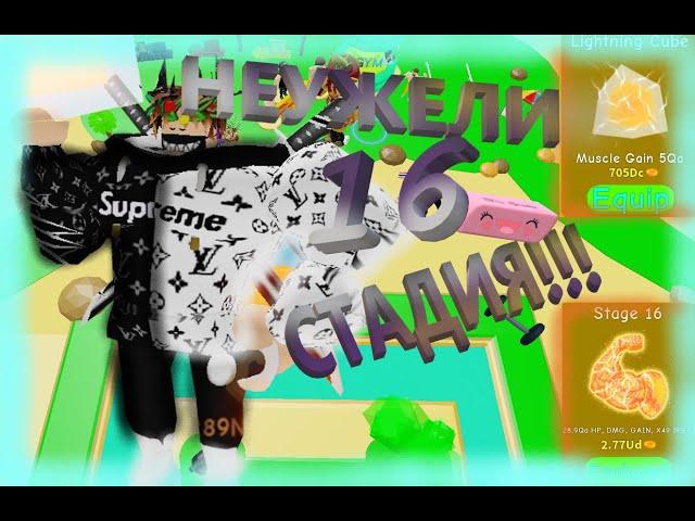 Roblox  Lifting Simulator Неужели я купил 16 стадию!  УРА!  Симулятор Качка  в Роблоксе! 