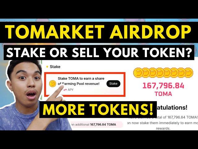 TOMARKET AIRDROP I STAKE OR SELL YOUR TOMARKET TOKENS? MORE TOKENS AND REWARDS FOR PLAYERS!