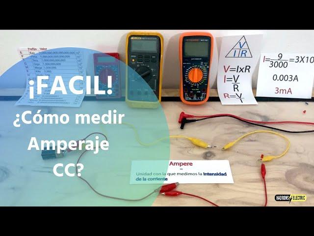 como medir amperaje con multimetro digital