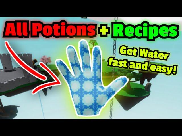 EVERY Potion + Recipe You Need To Get NEW Water Glove! | Slap Battles