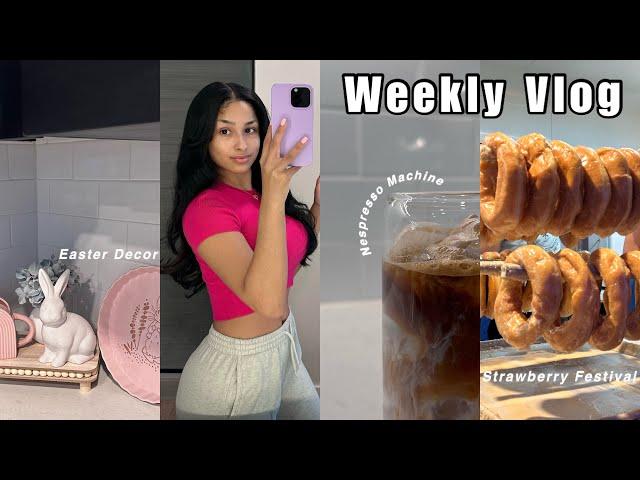 Weekly Vlog | Home Goods Haul, New Nespresso Machine, Strawberry Festival + More...