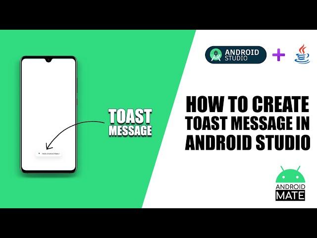 How to create Toast message in Android | Android Studio | Java 