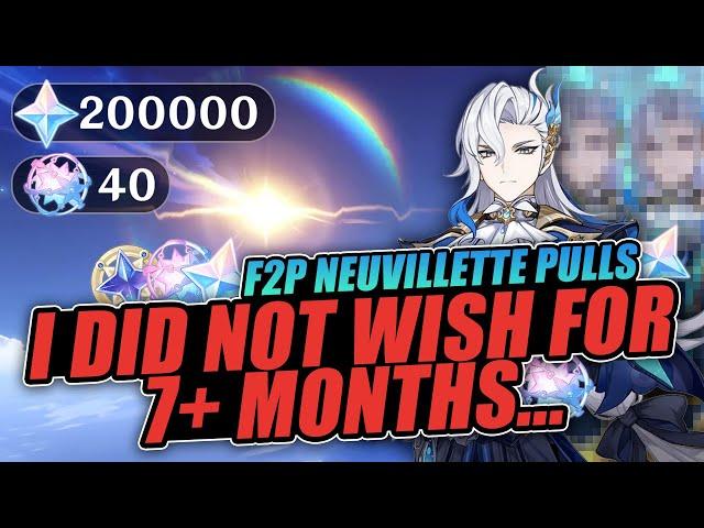 I Saved my F2P Primogems for 7+ MONTHS for Neuvillette... | Neuvillette Summons | Genshin Impact