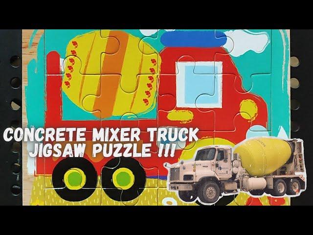 Concrete Mixer Truck - Jigsaw Puzzle || Game for Kids & Toddlers