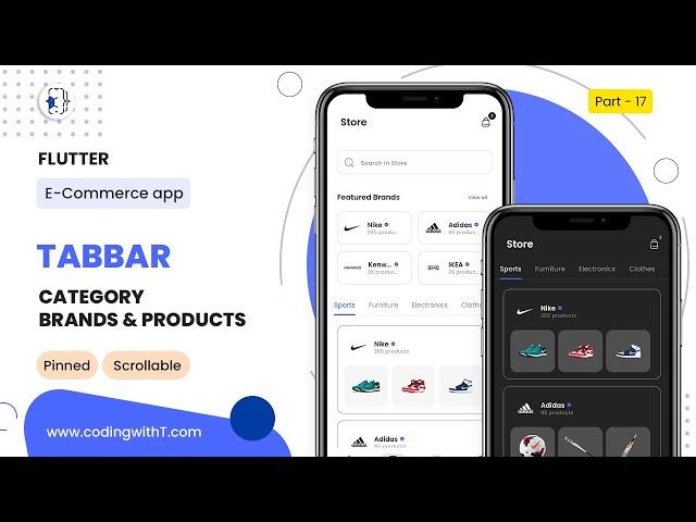 TabBar in Flutter with Scrolling Categories | Flutter eCommerce App