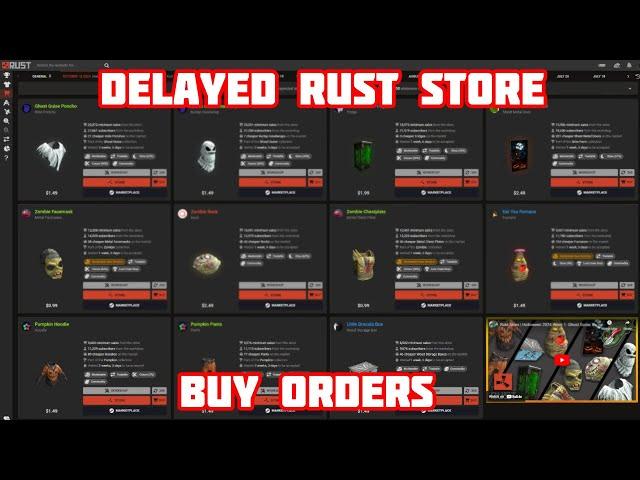 Rust Skin Halloween Week 1 Buy Orders (October 25 2024)