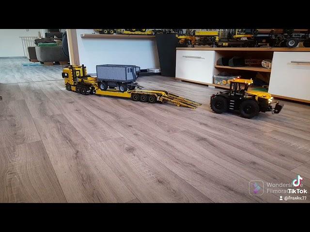 lego technic Scania 6x4 liefert Hw80 anhänger...