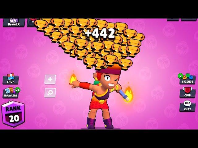 AMBER NONSTOP to 500 TROPHIES! Brawl Stars