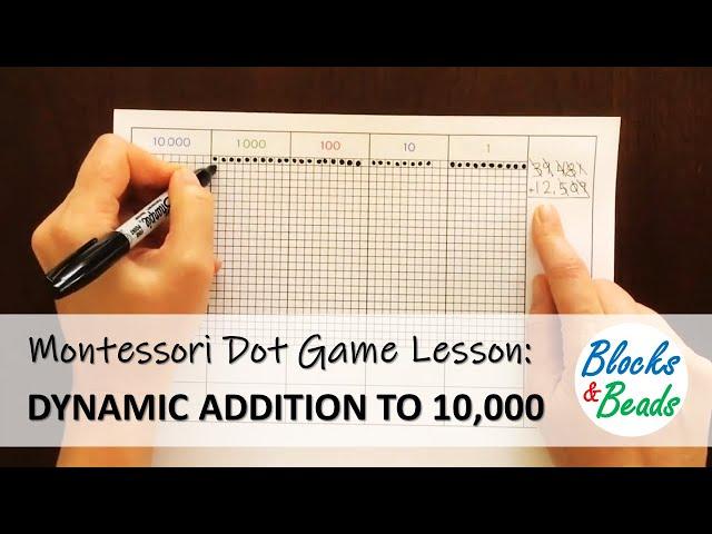 Dynamic Addition: Montessori Dot Game