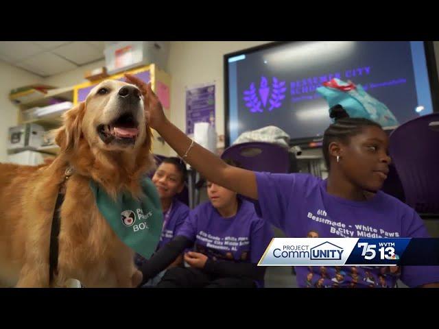 Good Behavior, Great reward: How dogs are making 6th grade better at Bessemer Middle School