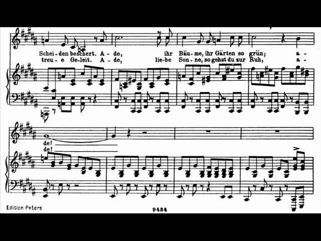 Dietrich Fischer-Dieskau sings Schubert 'Schwanengesang' - 7. Abschied