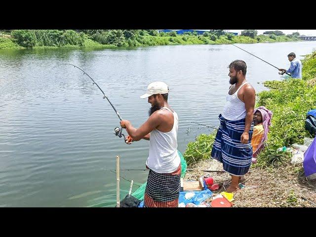 ঢাকা উত্তরা দিয়াবাড়ি লেকে নেট ভরে মাছ ধরা | Dhaka Fishing |