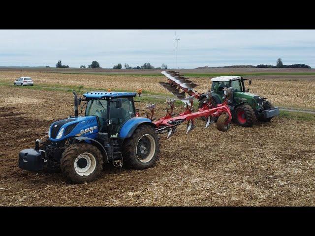 PRACE POLOWE 2024!/ ORKA PO KUKURYDZY X 2 / NEW HOLLAND T7 270 & FENDT 820 VARIO /PPUH AGRO PIASKI