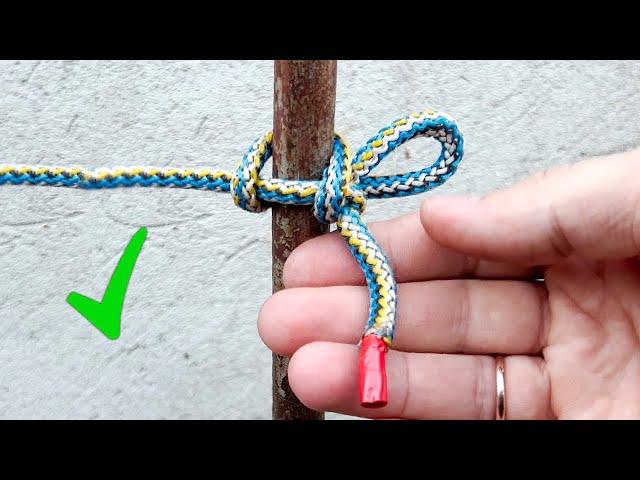 3 KNOTS. The most popular, simple, RELIABLE. How to tie rope knots easily